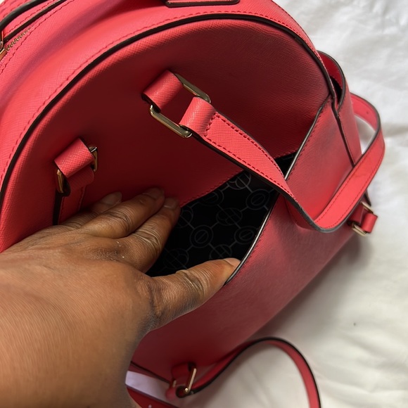 Henri bendel women backpack  with dust bag pink leather used - Picture 8 of 16